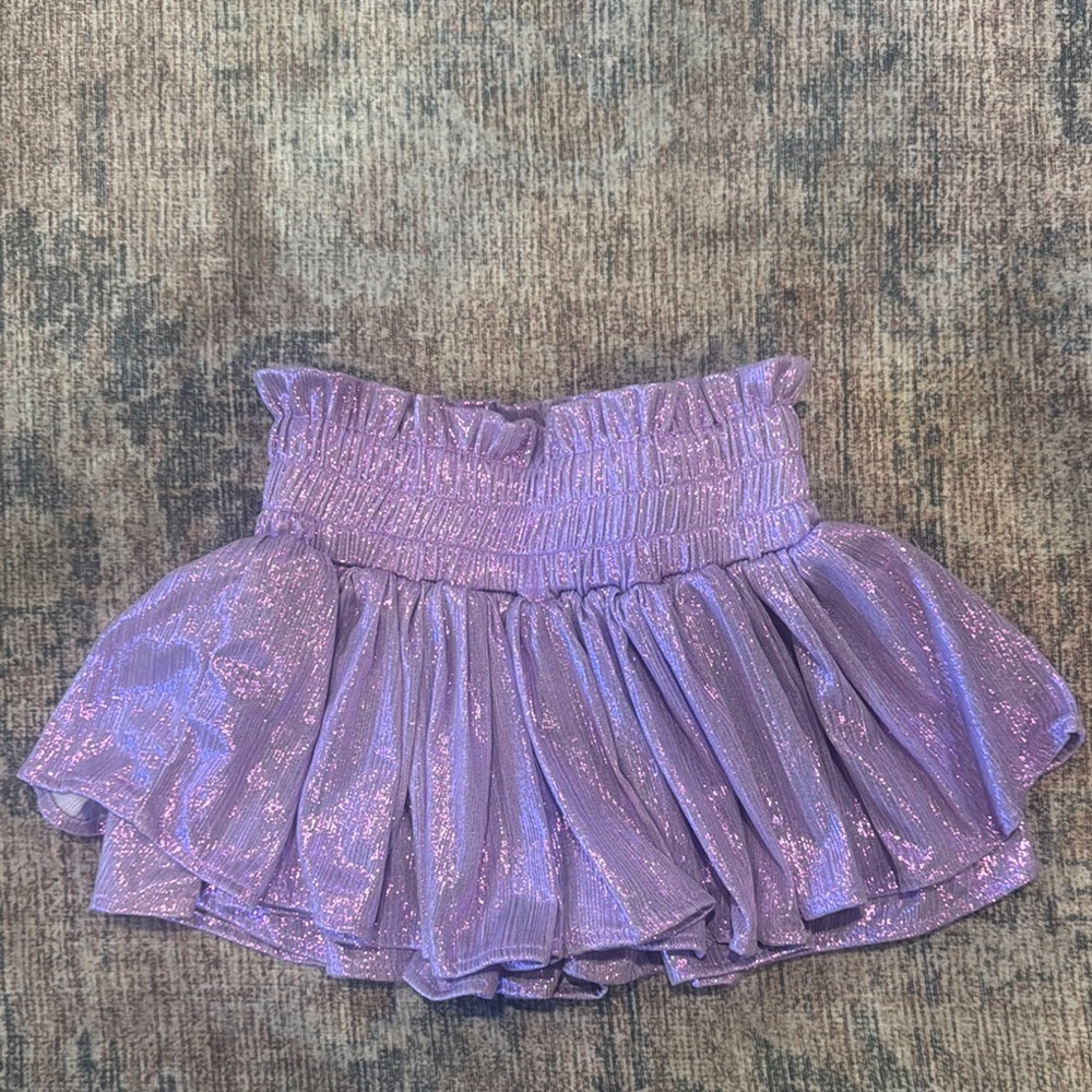 Lola and The BoysPurple Glitter Kids Skort.